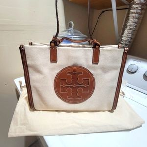 Tory Burch Ella Canvas small tote